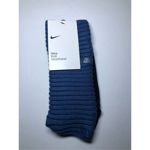Nike Knit Wide Blue Headband - Picture 5 of 7